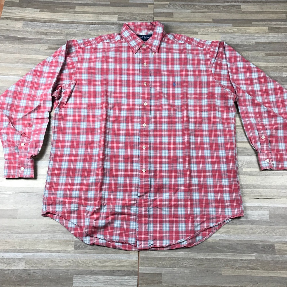 Ralph Lauren Long sleeve plaid shirt size L